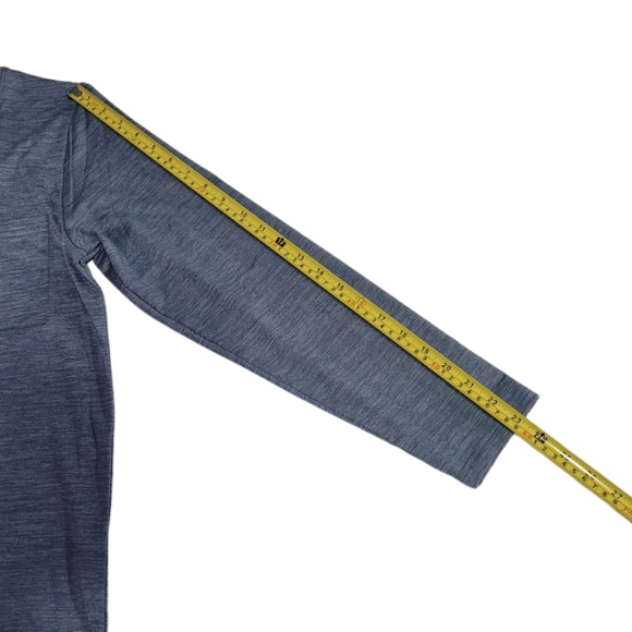 NEYOUQE Women's Size M Long Sleeve Lightweight Tunic Top Blue - Picture 8 of 13